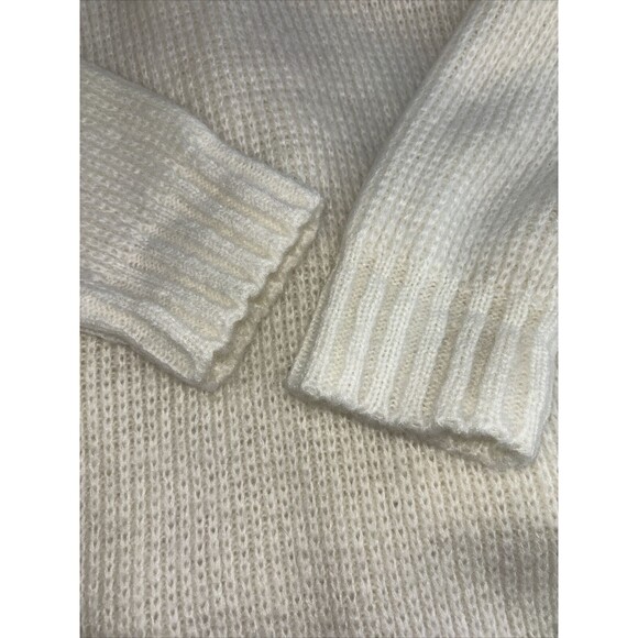 VTG Vintage Monte por le Chois Cream Leaf Applique Long Sweater Duster Size M - Picture 16 of 16